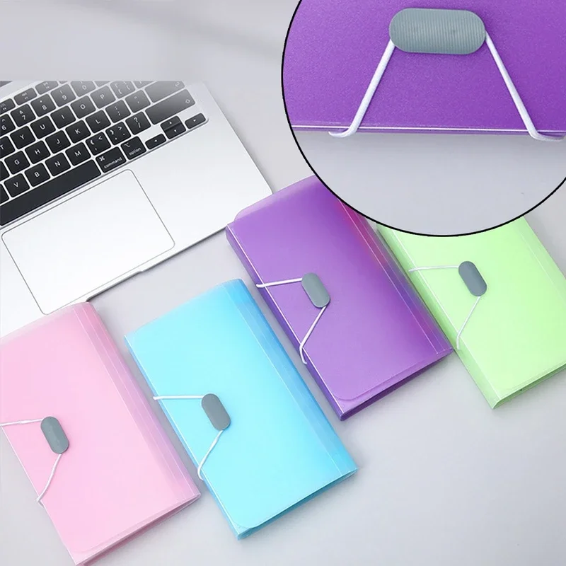 File Folder A6 Expanding Buckle Wallet Organ Bag Documents Organizer Pouch Bill Family School Office Binder