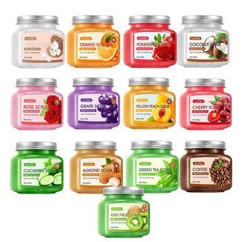Scrub corpo da 350 g, deterge il corpo, esfolia, idrata e leviga la pelle, adatto per la cura del viso e del corpo, a bassa sensibilità, esfoliazione fisica, può essere utilizzato su gambe, ginocchia, piedi, braccia, mani e tutto il corpo