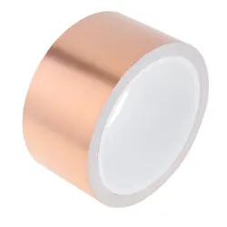 Premium Copper Foil Tape for EMI Shielding, Crafts, Electrical Repairs, and Grounding with Conductive Adhesive (As shown)
