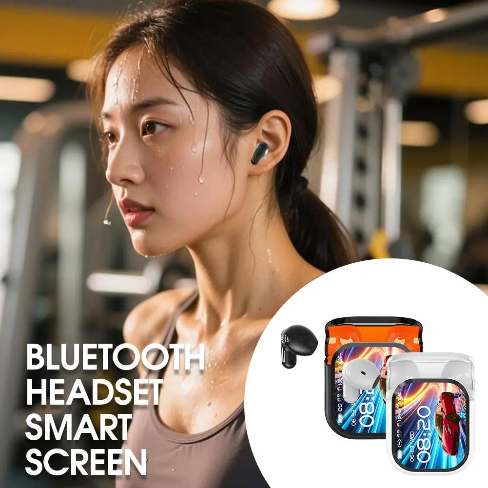 Enhanced Wireless Earbuds with Smart Display and AI Noise Cancelling Features