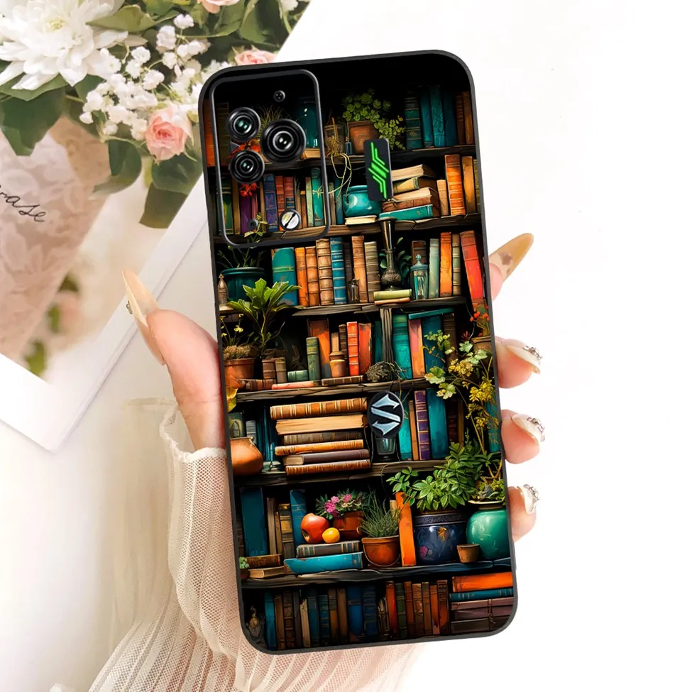 Cute Cat & Butterfly Design Silicone Case - Black Shark 5 Pro