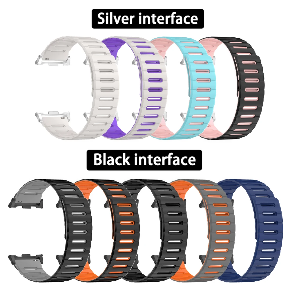 Enhanced Magnetic Silicone Loop Strap Replacement Bracelet Accessories
