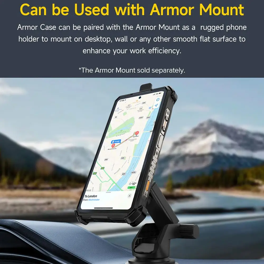 Ulefone Back Clip Phone Case with Carabiner For Ulefone Armor 28 Ultra / 28 Ultra Thermal Ulefone Phone Case