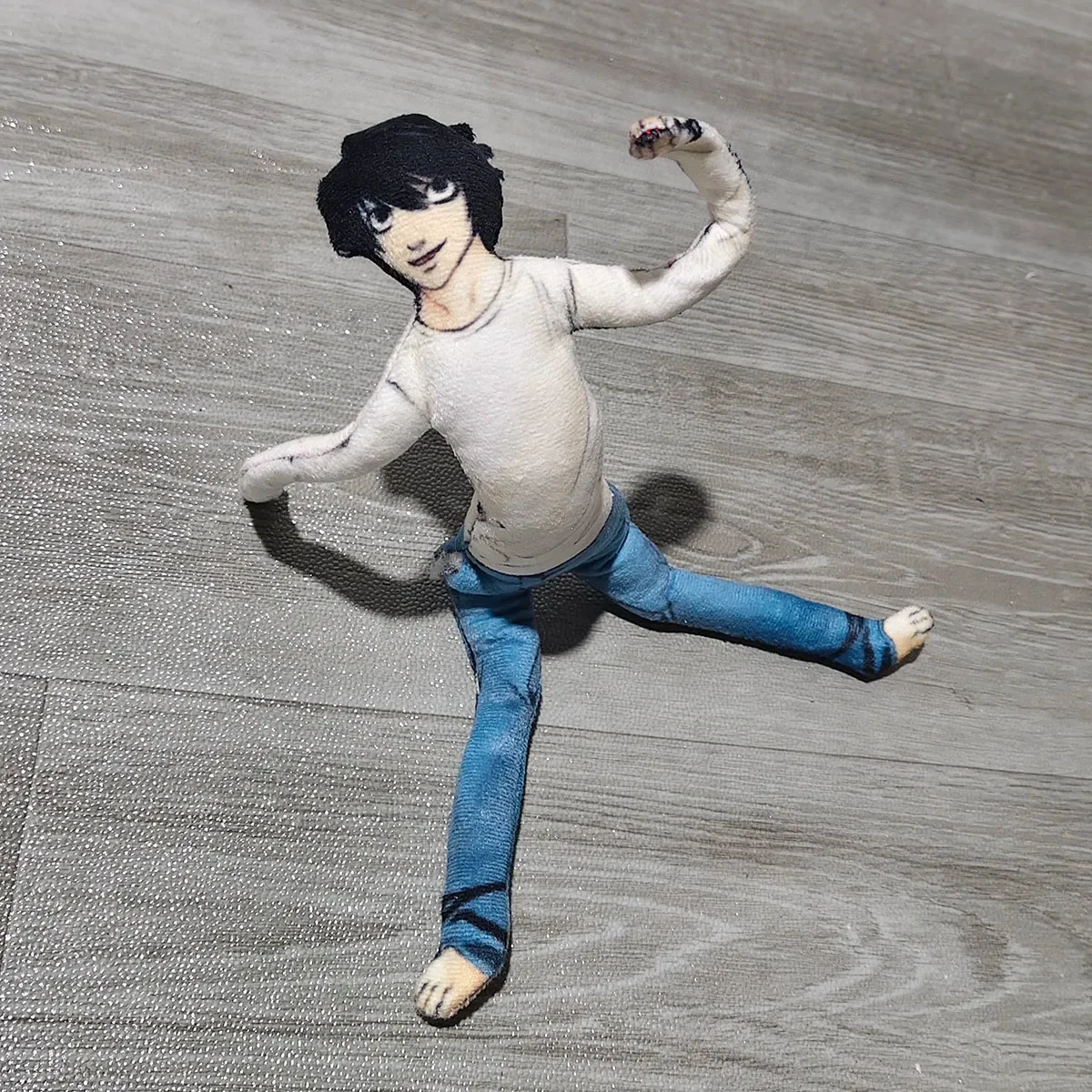 Anime Death Note L&middot;Lawliet Cosplay Plush Doll Unisex Home Decoration Stuffed Dolls Accessories Gifts Halloween Props plush toy plush doll anime ornament