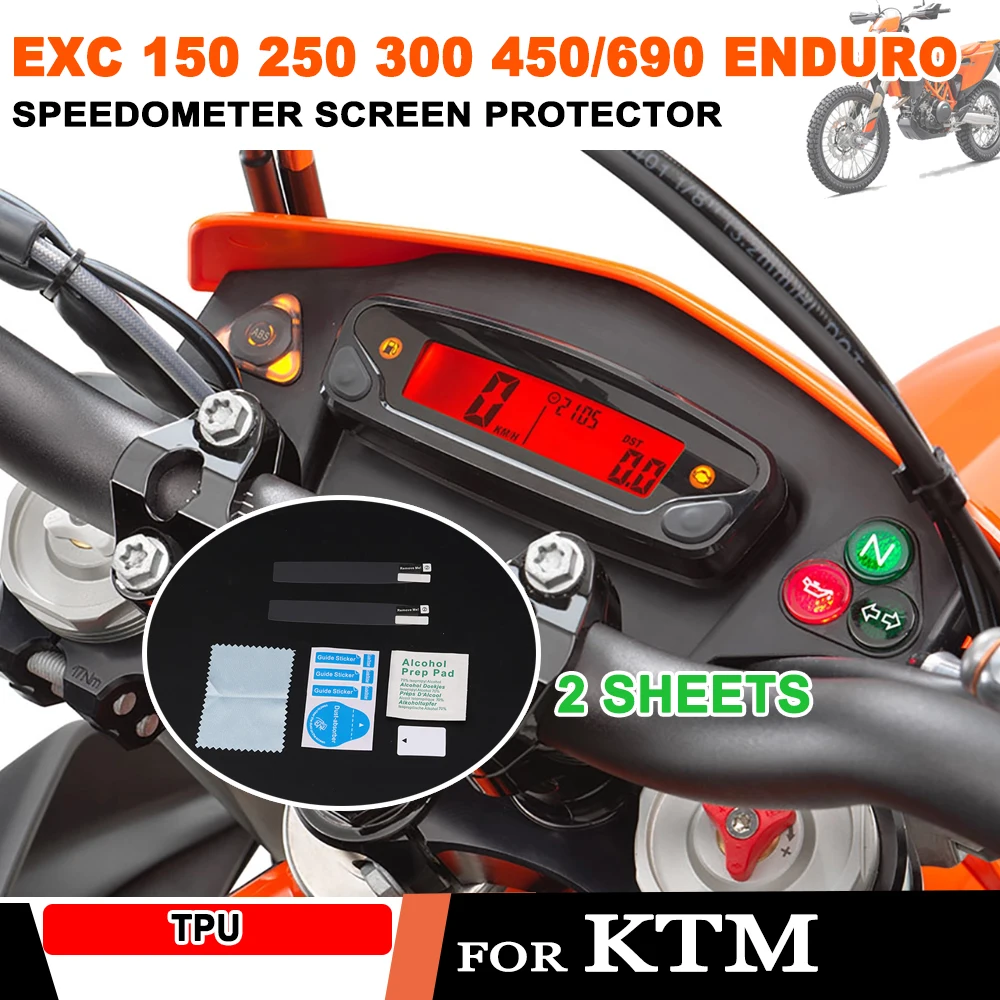 Motorcycle Dashboard Screen Scratch Protector Film FOR KTM 150 250 300 450 EXC EXC-F EXCF 690 ENDURO R SMCR + Accessories