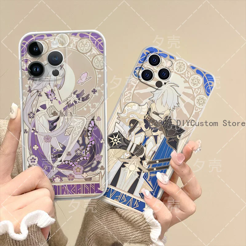 Elegant Phainon Castorice Cosplay Phone Case with Holder - Stylish Protective Gift