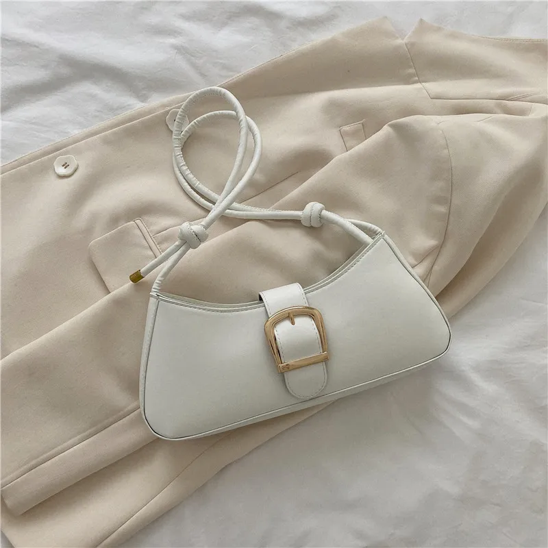 Women's Shoulder Bag Solid Color Popular Small Bag Trend Summer New Trendy Crossbody Bag Texture Shoulder Underarm Bag ﻿