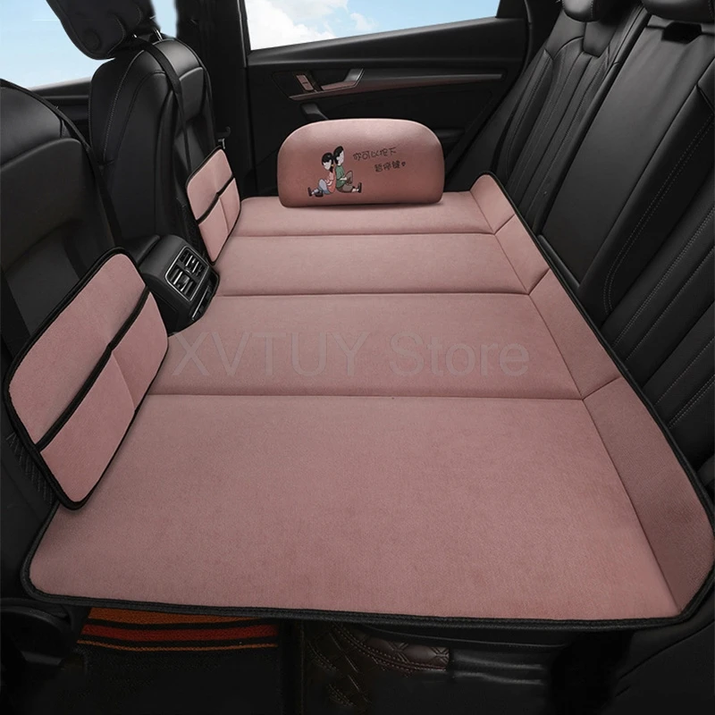 1 Set Universal SUV Car Travel Foldable Bed 80x130cm Auto Back Seat Trunk Mattress Non Inflatable Extra Long Sleeping Mat 85x140