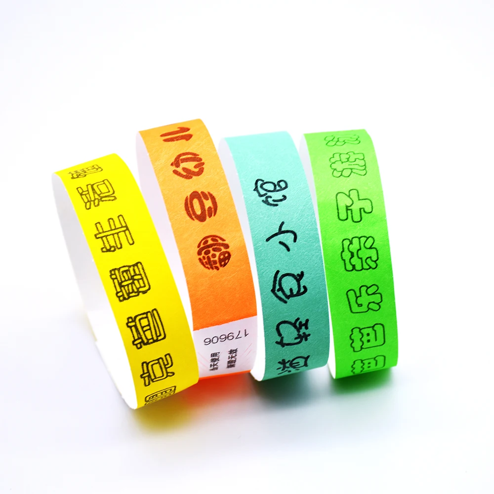600ps of Tyvek paper bracelet universal size for adults and children suitable for all kinds of party dinners bangle bracelet