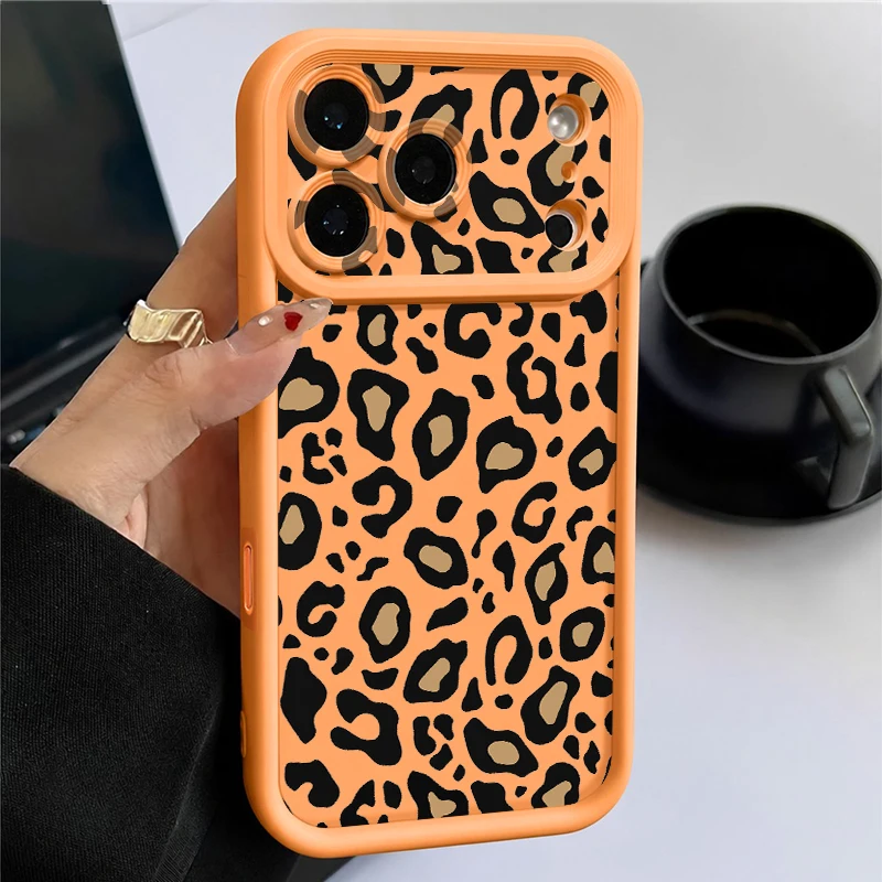 ตัวเลือกสินค้า เคสลายเสือดาวกันกระแทกสำหรับ iPhone 16 Pro Max