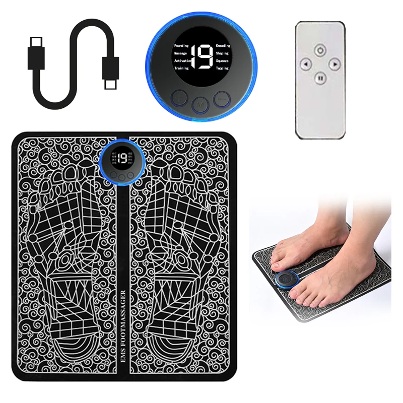 

Pad Foot Health Care Relaxation Pain Health Care Ems Foot Massager Mat Electric Foot Cushion Blood Circulation Acupunctur