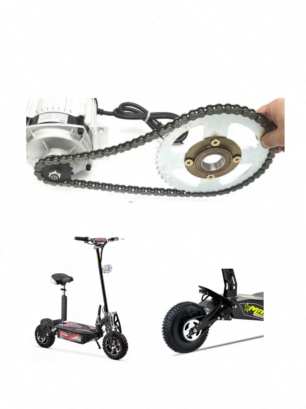 Pignon Moteur Scooter Électrique 15 Dents T8F - Pour Razor Evo, IZIP 500W/1000W, Z2/Z3