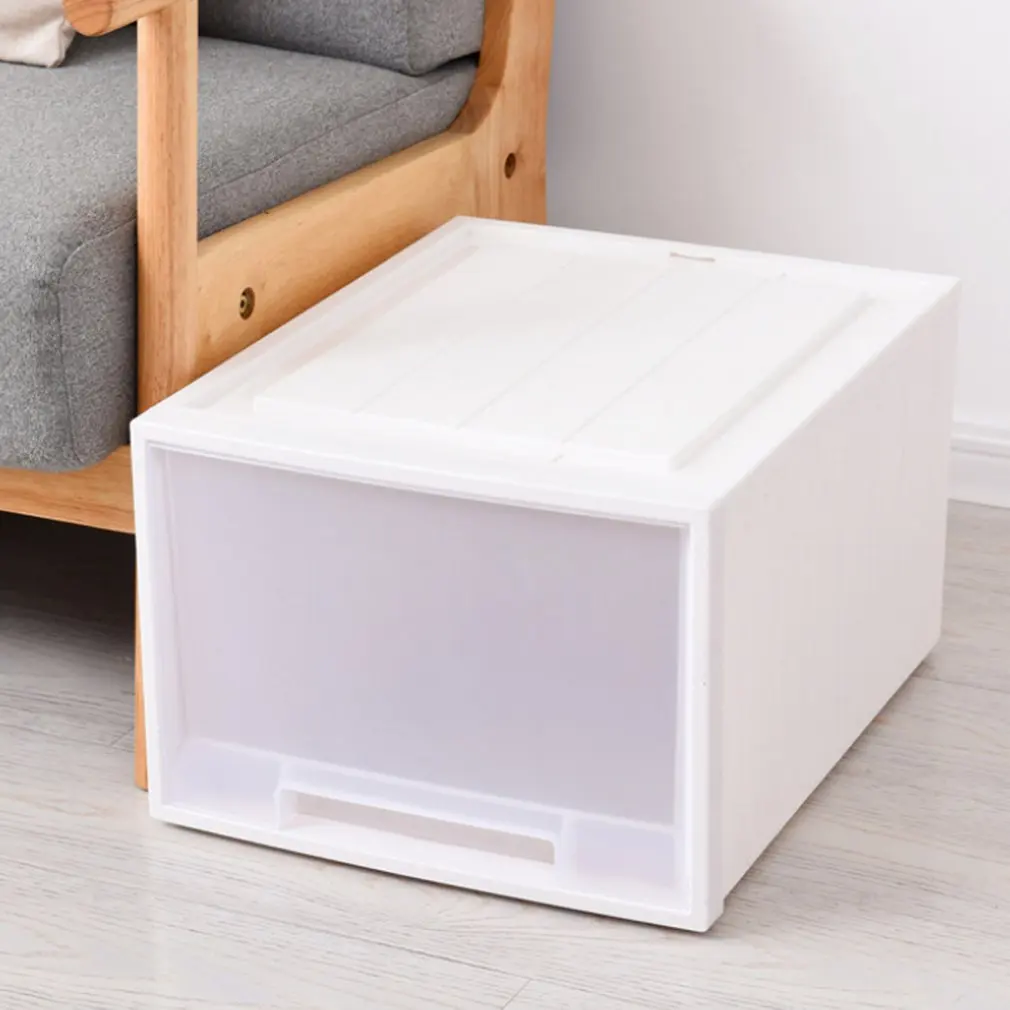 

Practical Candy Drawer Desktop Storage Box Transparent Plastic Storage Box Jewelry Organizer Holder Cabinets orange pink