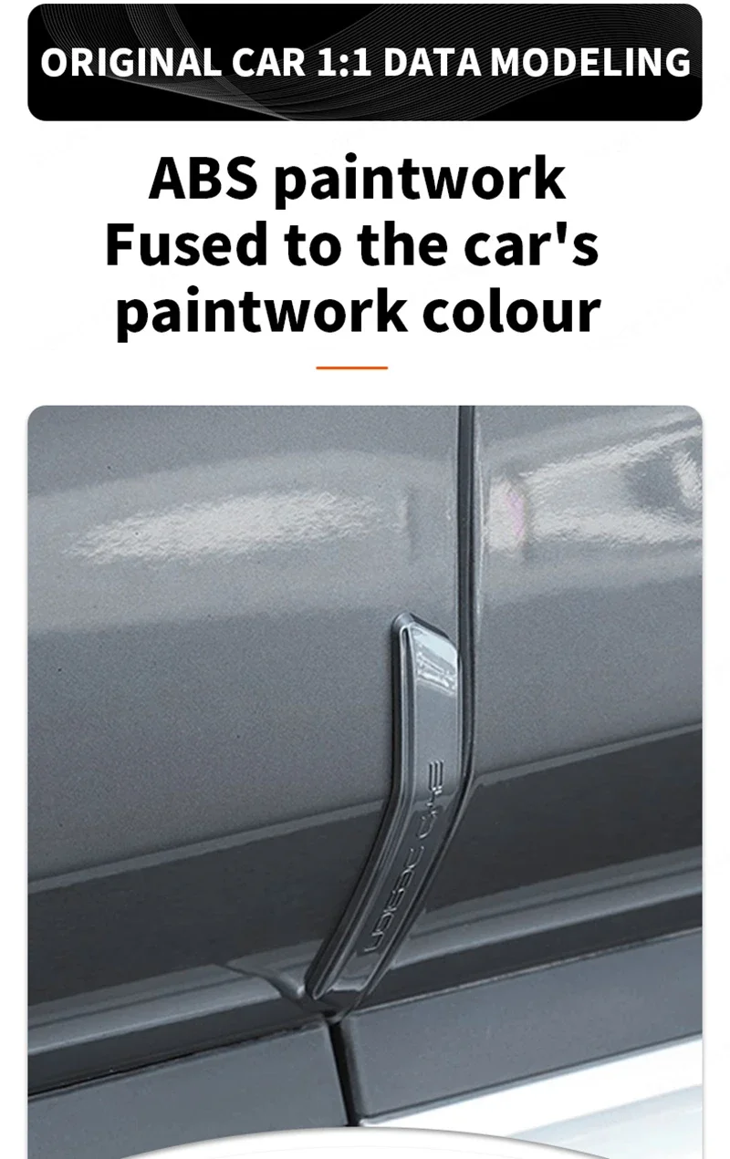 4Pcs For Byd Song Plus Seal U Car Door Edge Protection Guards Buffer Trim Molding Strip Scratch Protection Car Door Crash Bar