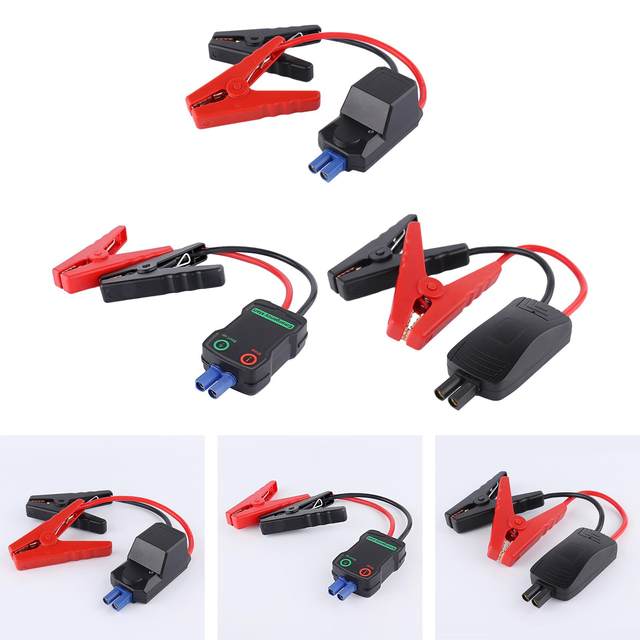 Generic Jump Starter Cable with Battery Clamps Replacement Connector Portable Car Jump Starter for Truck Travel Trailer Car
