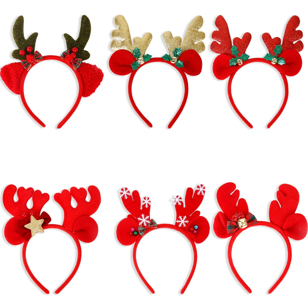Christmas Antler Headband, Christmas Decoration, Hair Accessories For Children, Cute Elk Headdress