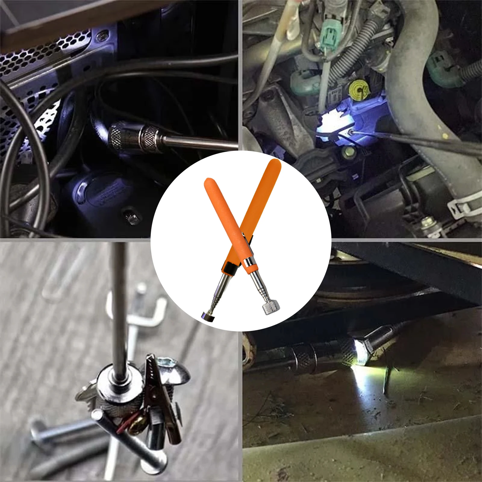 

Magnetic Pick Up Tools Multifunctional Extendable Pick Up Stick Car Repair Accessories