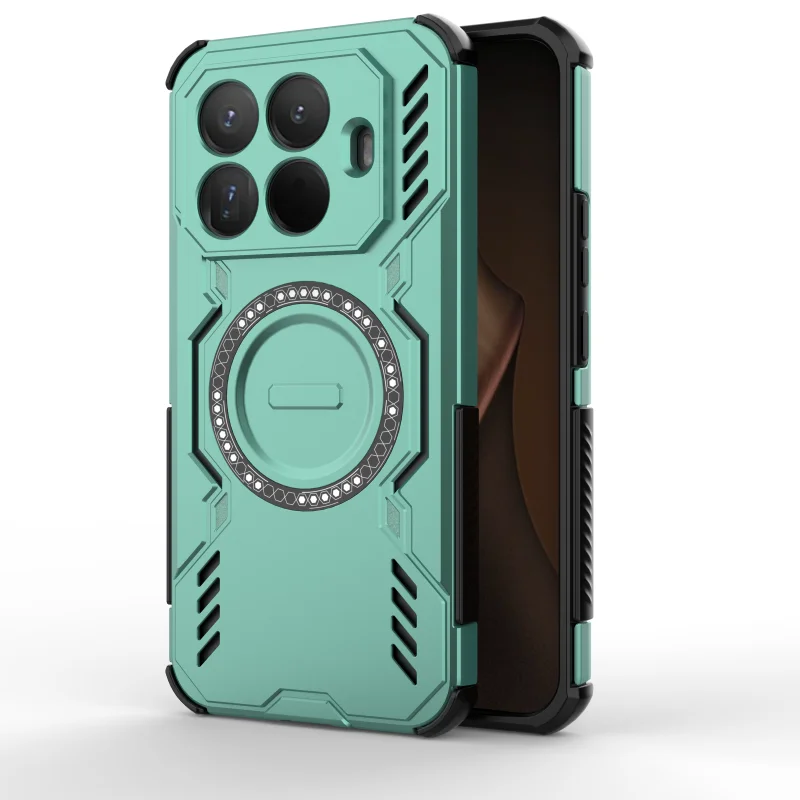 Breathable Heat Dissipation Magnetic Phone Case with Shockproof Airbag Corners and Durable TPU Frame