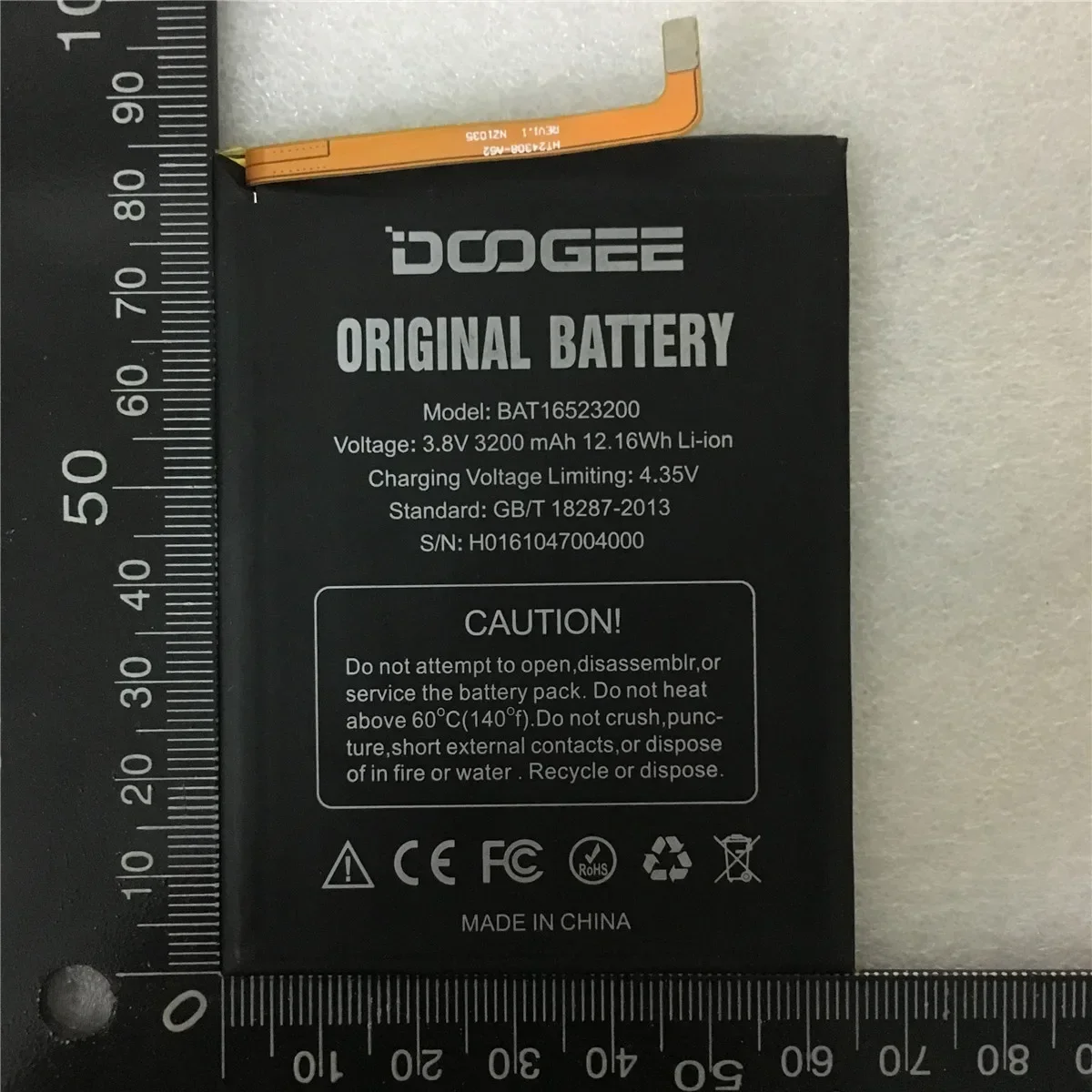 New Original Battery BAT16523200 MTK6750 Replacement 3600mAh Parts For DOOGEE Y6 Y6C Y6 Piano Smart Phone+ Free Tools