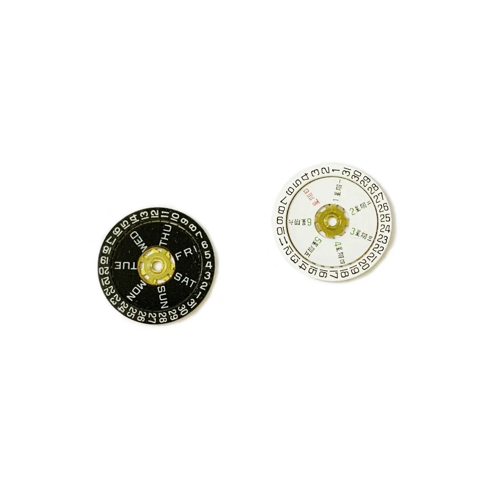 

Watch Accessories Black and White Calendar Week Dial Suitable for ETA2678 Movement Women's Mechanical Watch Repair Parts