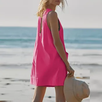 Women'S Clothing Sales Rompers Stretchy Summer Sleeveless Shorts Jumpsuits With Pockets Jumpsuits Harem Ropa De Mujer Ofertas 3