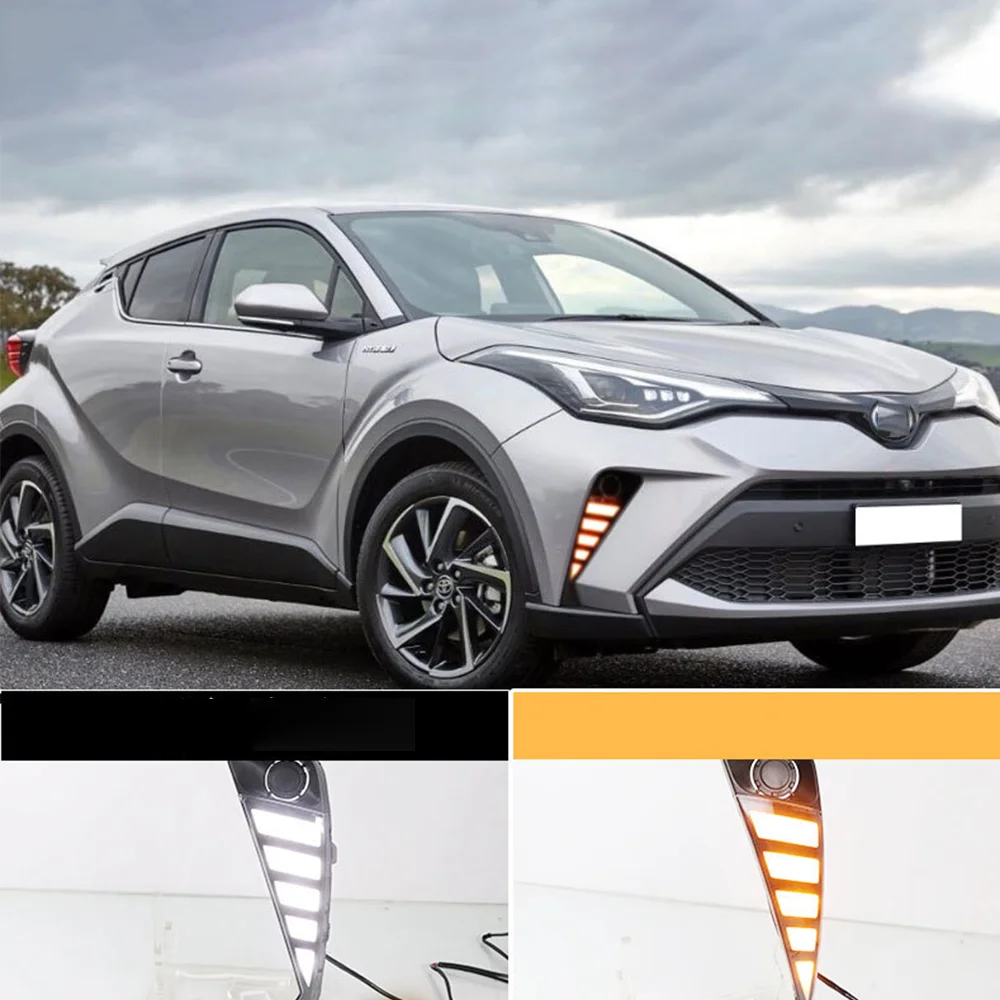 

Auto Daytime Running Light LED DRL Front Foglight Head Fog Lamp Body Kit Upgrade Accessories For Toyota C-HR 2021