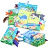 Baby Early Learning Toy Tail Cloth Book Puzzle Parent-child Interactive Sound Paper Infants Activity Toys for Babies 2