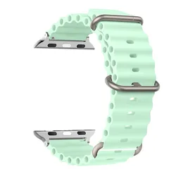 Ocean Loop Strap for Apple Watch - Premium Nylon Bracelet Band (Pistachio)
