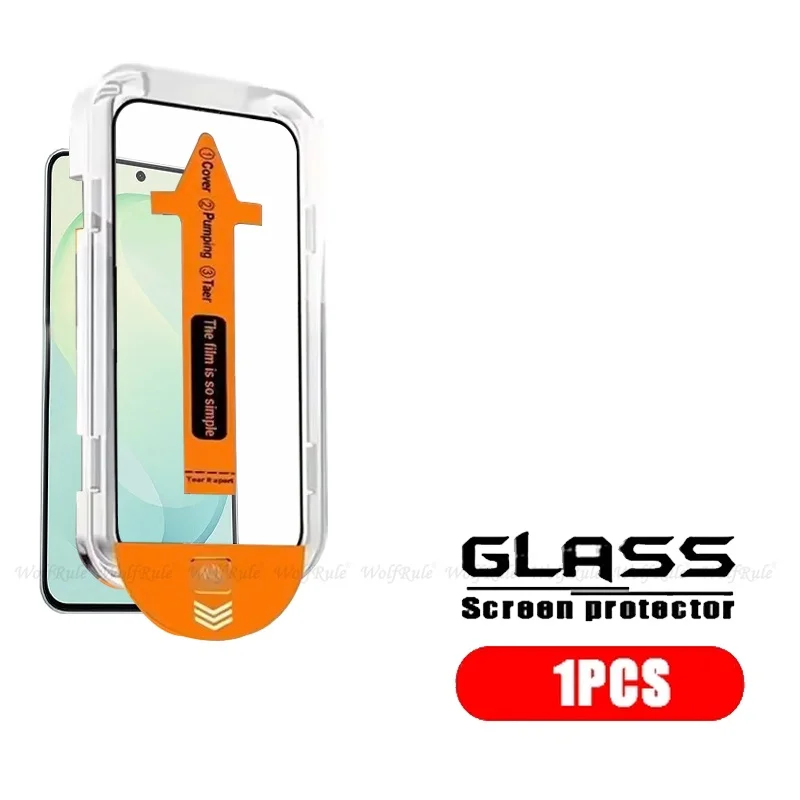 Premium Tempered Glass Screen Protector for Samsung Galaxy S26 FE - Full Cover, 9H Hardness, Dust-Free