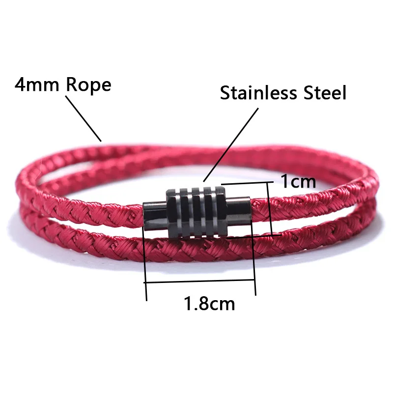 2022 Grade A Keel Rope Bracelet Homme Unfading Stainless Steel Braclet With Magentic Husband Gift Survival Braslet Accessories - Image 5