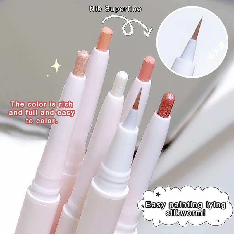 Matte Aegyosal Pencil Highlighter Glitter Waterproof Lasting Liquid Under Eye Liner Arrow Pen Shading Korean Make Up Cosmetics