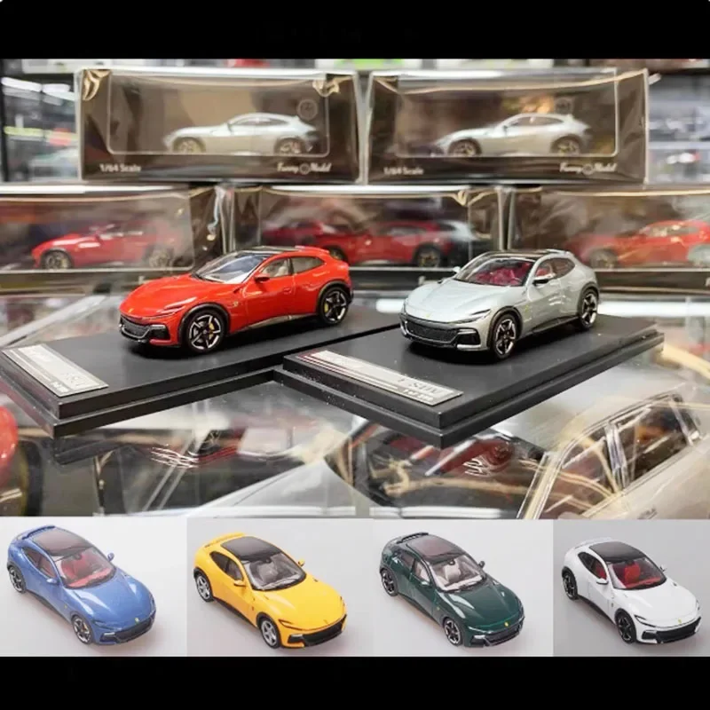 FunnyModel 1:64 Scale Purosangue's V12 FUV SUV Alloy Simulation Sports Car Model Static Decoration Collectibles Gift Toys