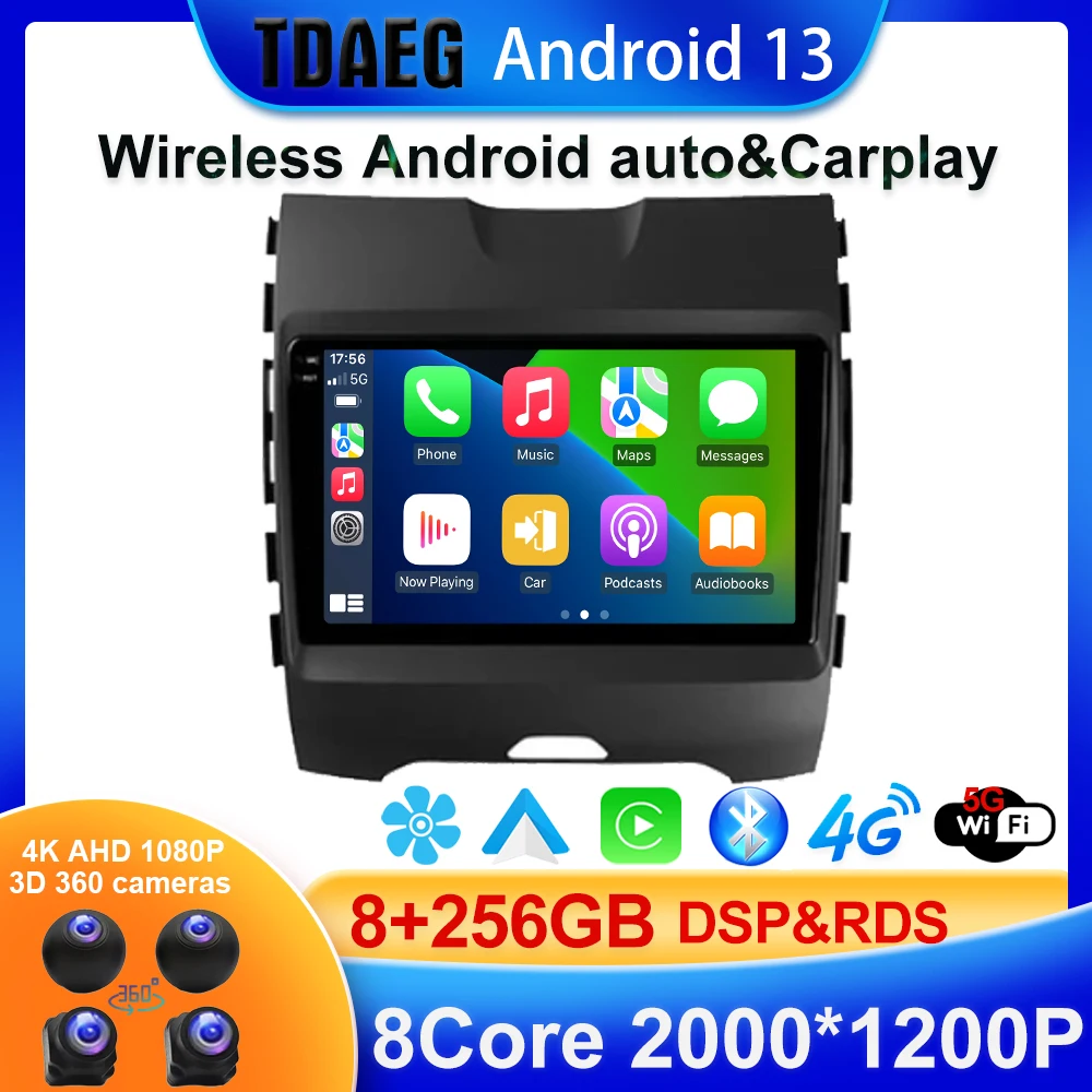 

TS10 FYT 7862 For Ford Edge 2 2015 - 2018 Car Radio Multimedia Video Player Navigation GPS Android 13.0 No 2din 2 din dvd