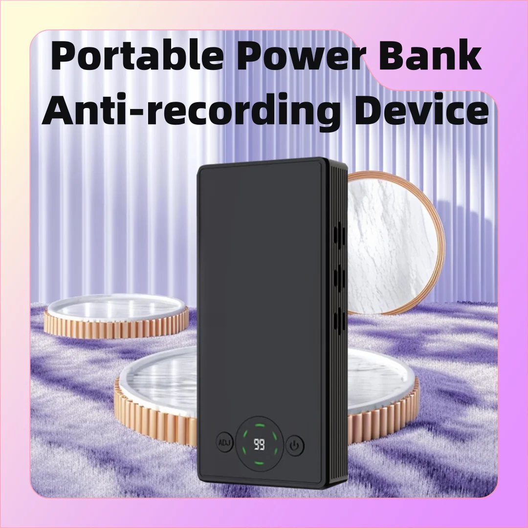 

Anti-recording Shield Blocker Anti-Eavesdropping Conversation Jammer Anti-Leakage Monitor Meeting 4000mAH Portable Power Bank