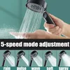 5 Modes Shower for Bathroom With Hose Adjustable Showerheads Showerhead High Pressure Shower Head One-Key Stop Accessories Knobs 3