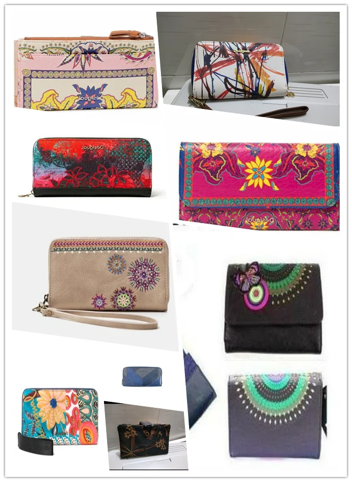 Cartera desigual de España para mujer, monedero pequeño con estampado, tarjetero, novedad de 2022|Carteras| - AliExpress