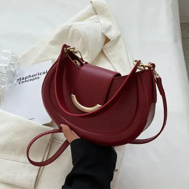 Borse a tracolla ascellari per donna alla moda hobos in pelle PU piccole borse a tracolla sottobraccio e borsette per donna_voghion.com