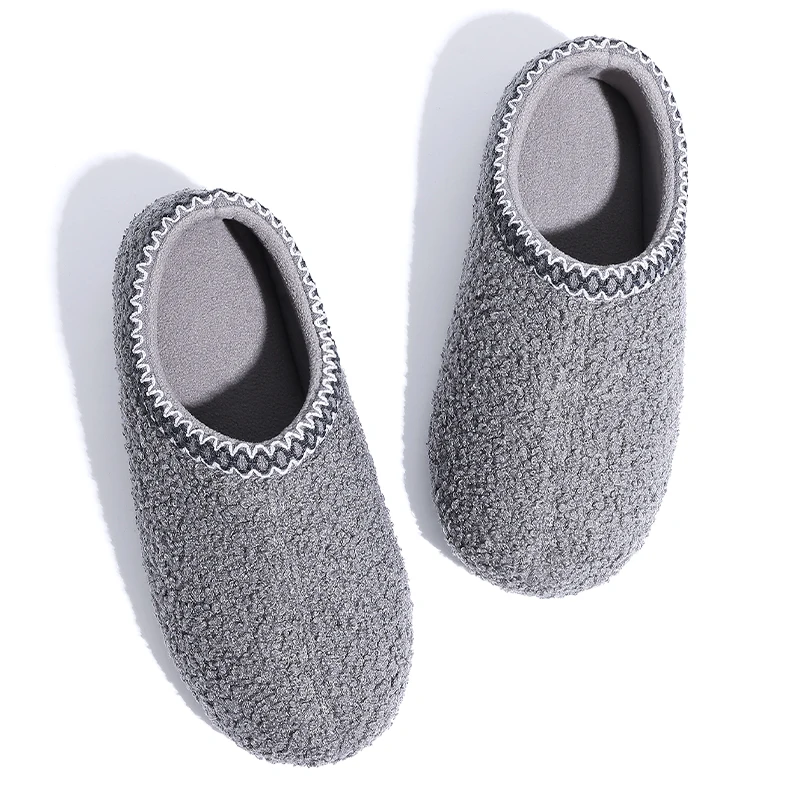 Eyriphy New Soft Curly Full Slippers For Women Memory Foam Lightweight House Shoes Cozy Casual Bedroom Slippers Faux Cotton Shoe 6