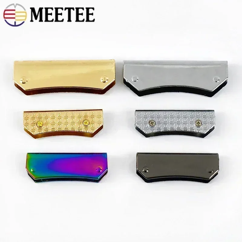 Meetee 가방 가장자리 클립 밴딩 금속 버클 핸드백 모서리 보호 걸쇠 하드웨어 장식 액세서리, 4, 10, 20 개, 35, 47mm