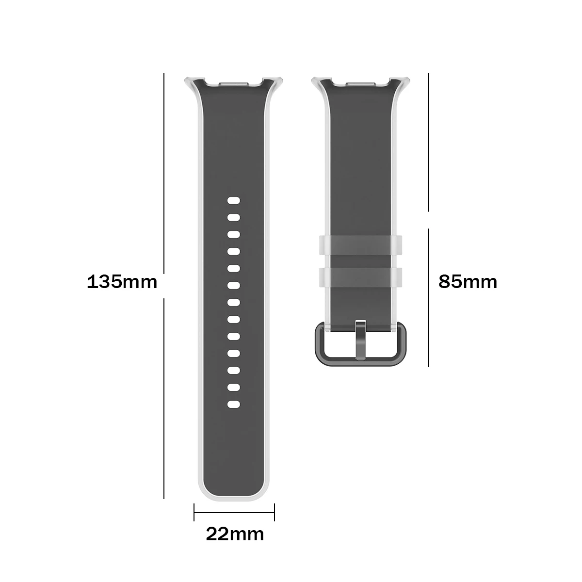 Premium Sport Silicone Band for Smartwatch - No Gaps Design