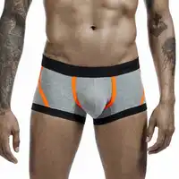New SEOBEAN Mens Underwear Cotton Male Boxers Sexy U Convex Pouch Low Waist Boxer Shorts Intimates Man Underpants Brand Lingerie 2