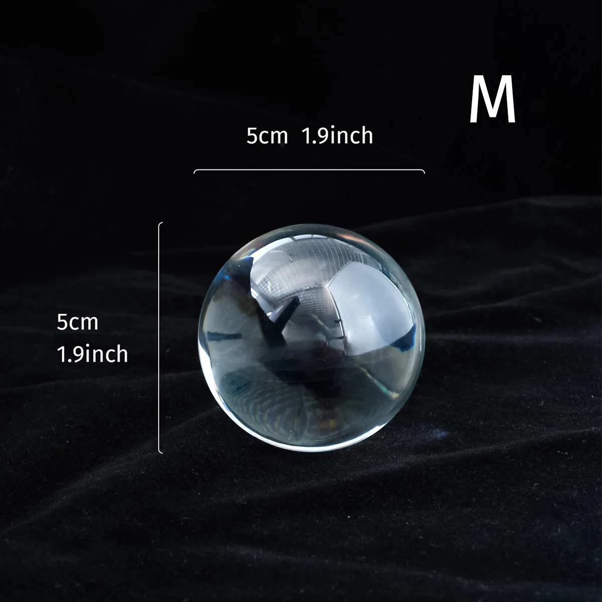 1PC, simple transparent crystal ball decorative item, transparent crystal glass ball decorative item