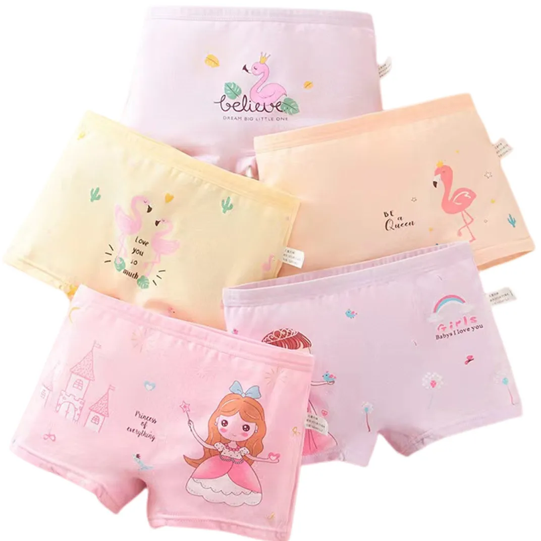 Princess Girl Briefs Fine Cotton Anime Floral Boxers Children Breathable Panties Comfortable Underwear Size M-XXL For 3-10T Girl girls underwear children underwear