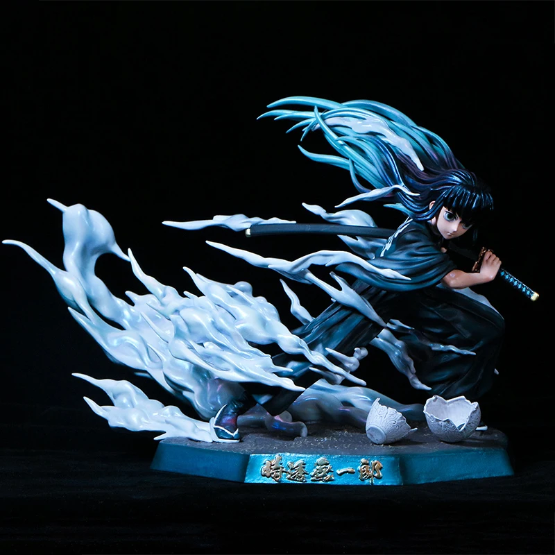 

New Anime Demon Slayer Kimetsu No Yaiba Tokitou Muichirou Figure Premium Mist Pillar Action Figurine Model Children Doll Toys