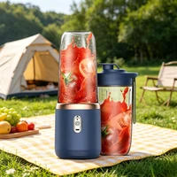 Petit mixeur-presse-agrumes multifonctionnel portable à chargement USB, mini-gobelet à jus électrique domestique pour usage quotidien des étudiants, extracteur de jus personnel, mixeur à smoothies pour les déplacements, les voyages en plein air et la cuisine à domicile 7