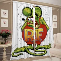 Opaque Curtain for Bedroom Home Interior Curtains for Doors Blackout Curtain Room Black Out Curtains Partition Kitchen Living 2