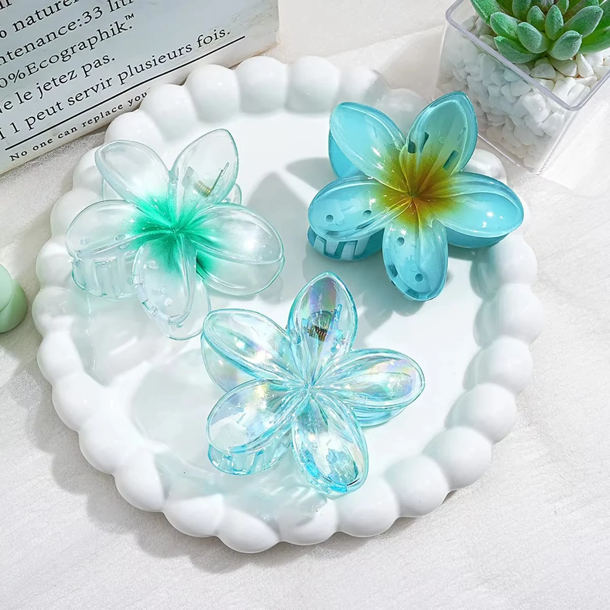 Sweet Summer Flower Hair Claw Clip 1