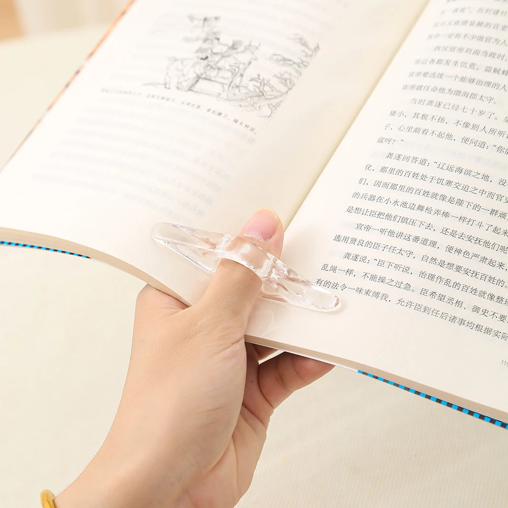 Convenient Thumb Book Support Book Expander School Supply Reading Aid Book Page Holder Creative Resin Durable Bookmark