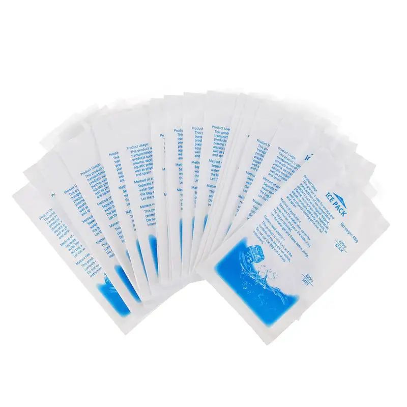 Ice Pack 30pcs 400ml Reusable Water Injection Icing Cooler Bag Drinks Refrigerate Food Keep Fresh Gel Dry Ice Pack