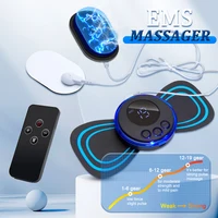 EMS Neck Massager Electric Muscle Stimulator Cervical Sticker Massage Patch Low Frequency Pulse Masajeador Pads Body Pain Relief 1